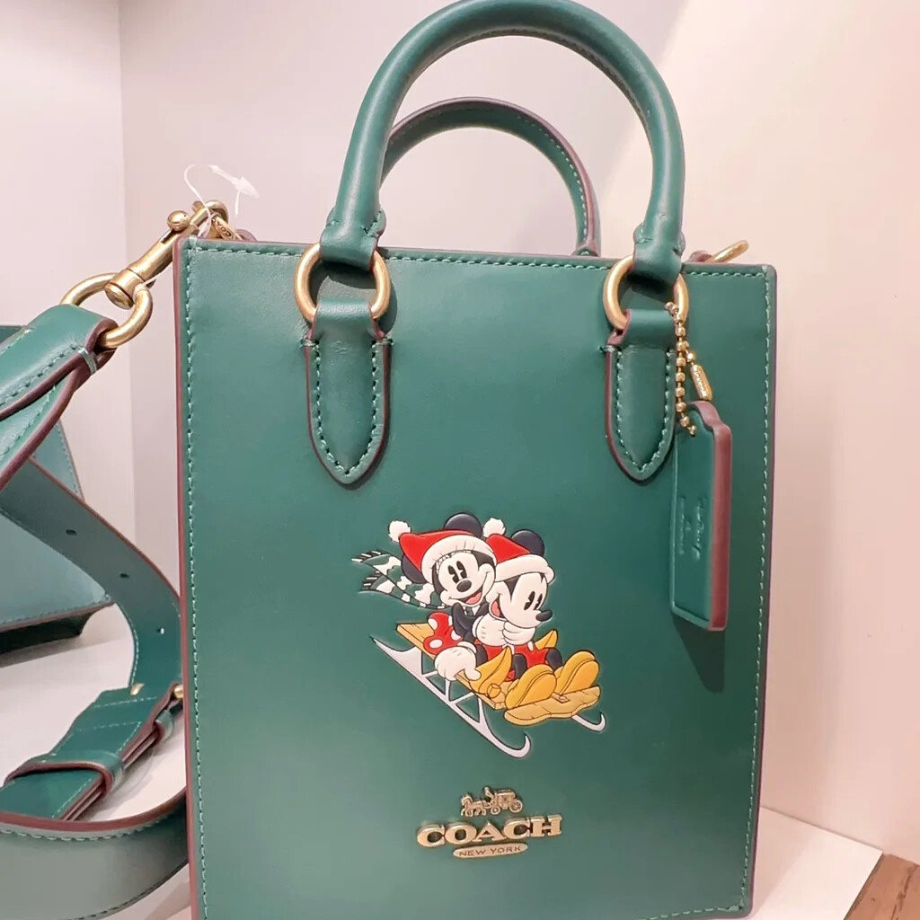 NWT Disney X Coach North South Mini Tote With Sled Motif/Minnie 
