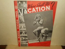 1940 AAA VACATION Magazine Winter Season Florida Hotel Ads PRESIDENTE, 72 Pgs.