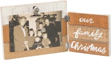 Primitives Hinged Frame Our Family Christmas