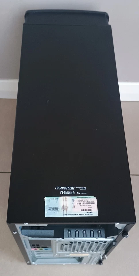 Black Dell Vostro 220 MicroATX Mid Tower Desktop PC Case With Front I/O Ports - Image 4 of 4