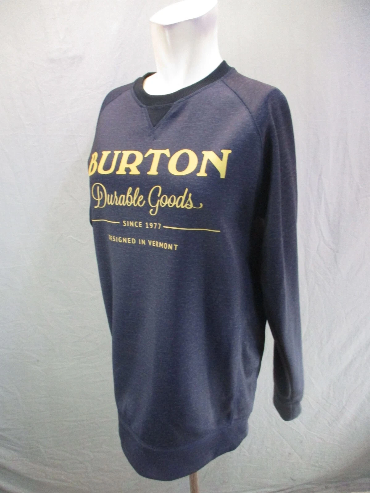 burton crew neck long sleeve fleece athletic 