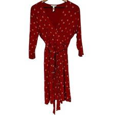 Matilda Jane Women Floral Isn't It Lovely Faux Wrap Dress Size L Knit Jersey