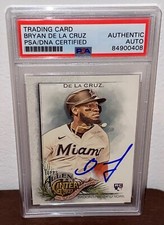 Bryan De La Cruz Signed Autographed 2022 Topps Allen & Ginter #71 PSA