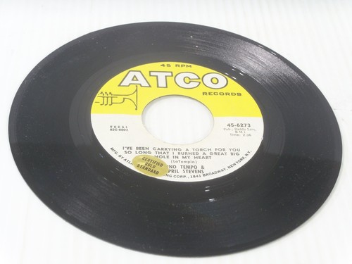 NINO TEMPO & APRIL STEVENS DEEP PURPLE 1965 ATCO 45-6273 RE ISSUE*NM-/VG+ - Picture 3 of 3