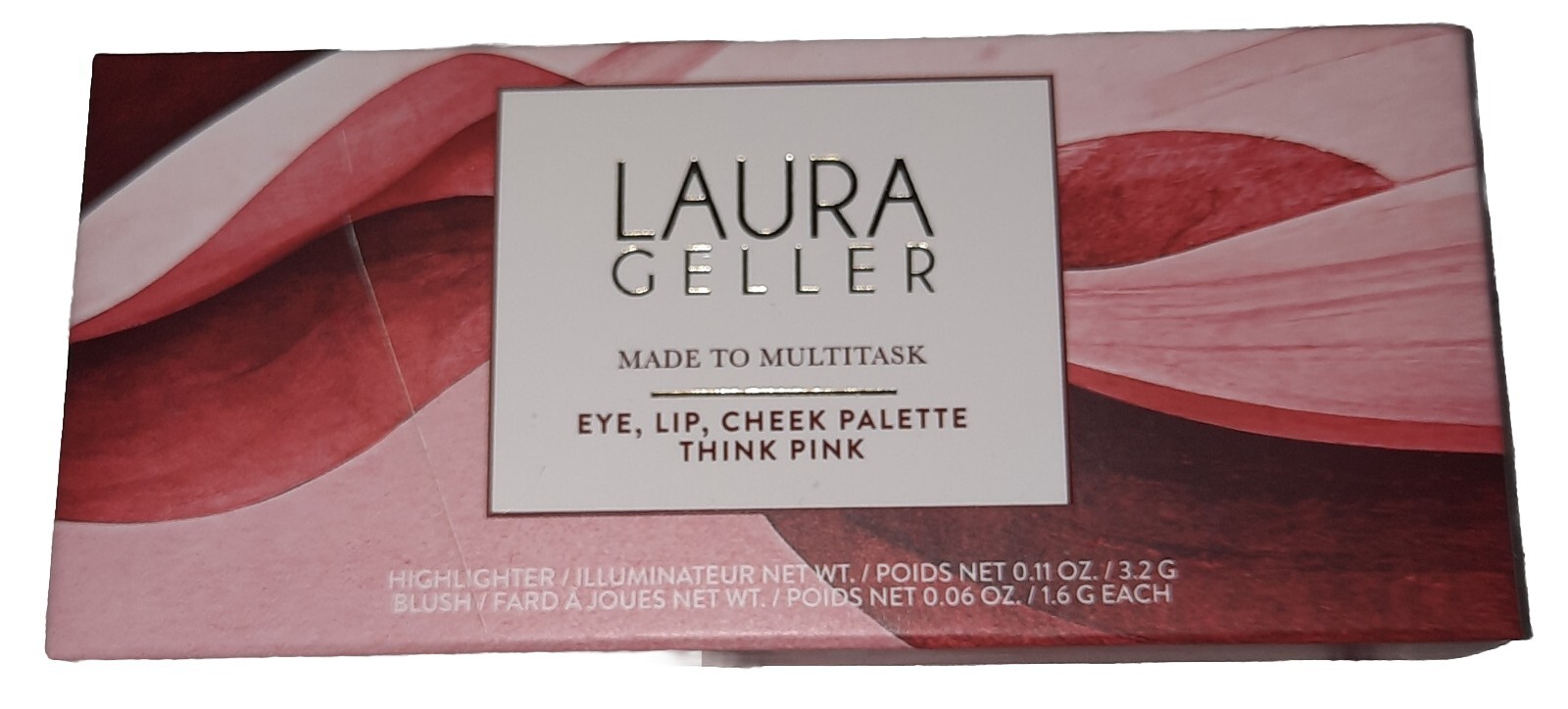Laura Geller Made to Multitask Eye Lip Cheek Palette THINK PINK🦩🎀 🆕️Sealed