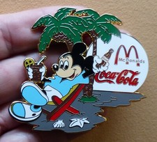 GRAND PINS PIN'S DISNEY MC DONALD'S MACDO COCA COLA PALMIER 6cm x 5cm