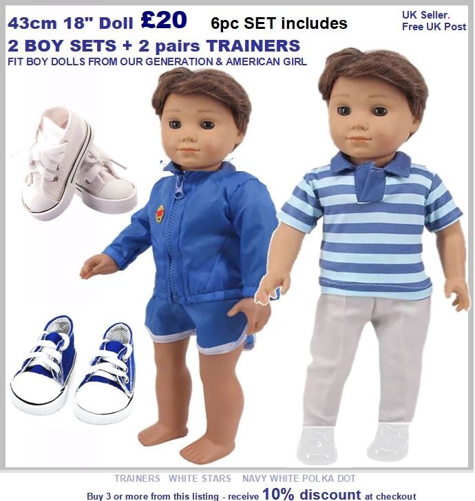 18 Inch Doll American Girl Boy Doll For Sale 18