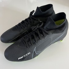 Nike Zoom Mercurial Superfly 9 Pro FG 'Black Volt' DJ5598-001 Men's Sz 7 wmn 8.5