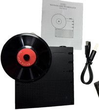 Retro Bluetooth Speaker MINI Bluetooth Speaker Vinyl Record Style Great Gift NEW