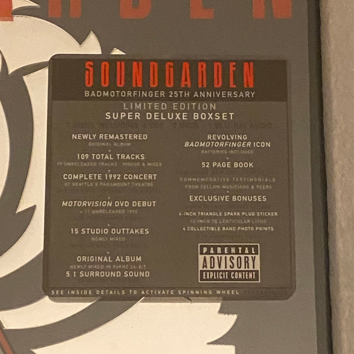 Soundgarden Badmotorfinger 25th Anniversary Super Deluxe