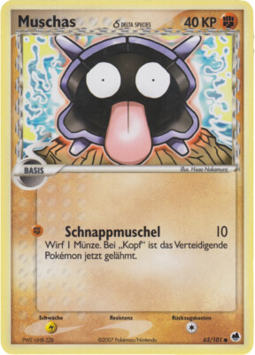 Pokemon EX Dragon Frontiers 63/101 - Muschas Deutsch