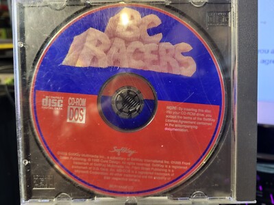 BC RACERS (1996) PC CD-ROM For MS-DOS Softkey By Core / DISC ONLY