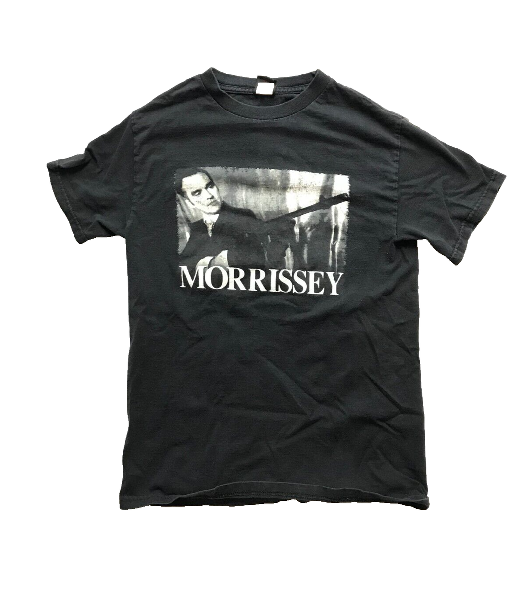 RARE Vintage Morrissey 2004 Tour Shirt Machine Gun Black Dates You