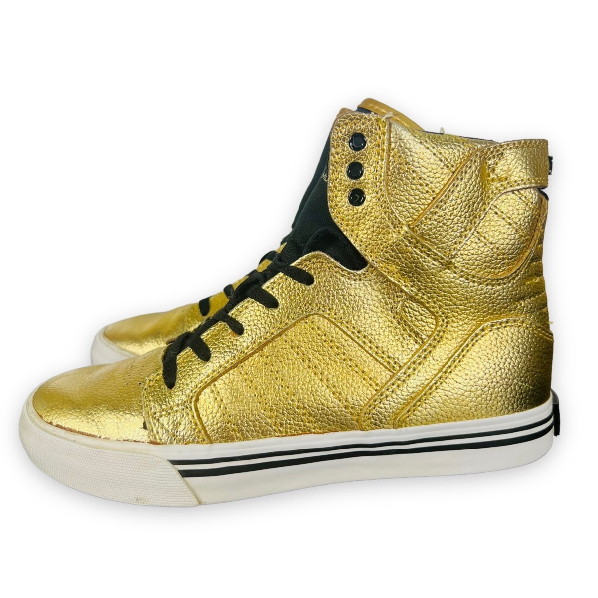 Supra Muska 001 Skytop Metallic Gold / Black S13021K Youth 5
