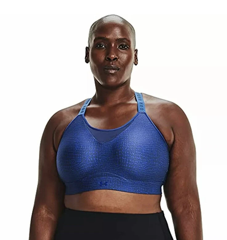 Under Armour Animal Print Navy Blue UA Infinity High Support Sports Bra 2X