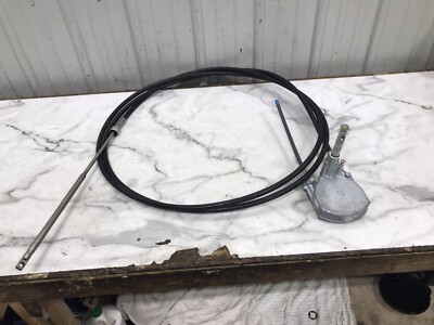 91 Aquasport 210 Walk Around Boat Seastar Solutions Rotary steering hem & cable 