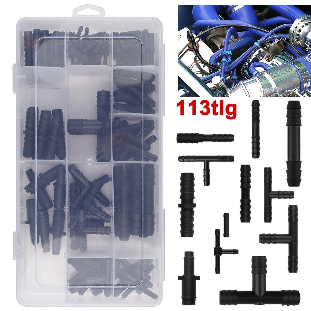 Reliable Vacuum Tubing Connector Kit 113PCS for Repairs and Replacements