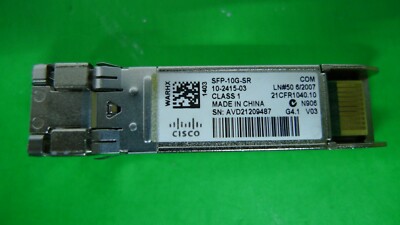 Genuine Cisco Optical Transceiver SFP-10G-SR 10-2415-03