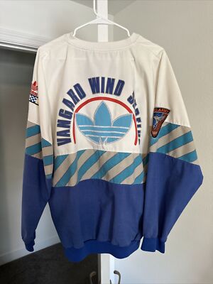 Vintage 1980s Adidas Vangard Wind Surfing AOP Crewneck Sweatshirt