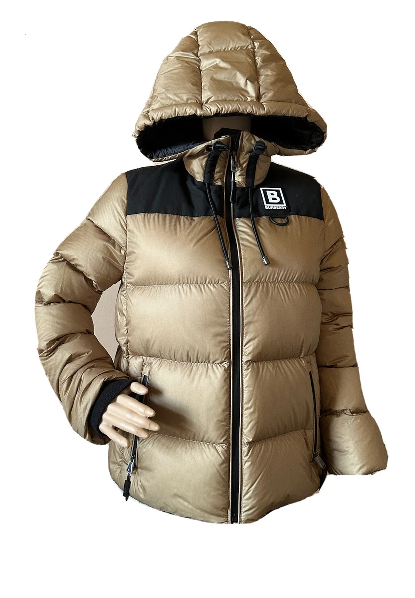 Burberry Brown Monogram Puffer Down Leith Jacket Burberry