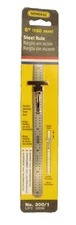 General Tools 300/1 Six (6) Inch Stainless Steel Pocket Ruler w/ Depth Gauge NEW