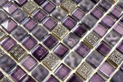 Carreaux de mosaïque en verre vert pastel | Leroy Merlin