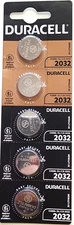5 Pack Duracell DL2032(GREAT EXP 2/34) Lithium Bat ECR2032 CR2032 FREE SHIP&TRAK