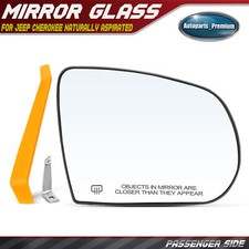New Passenger Right Side Mirror Glass With Heated For Jeep Cherokee 2014-2023
