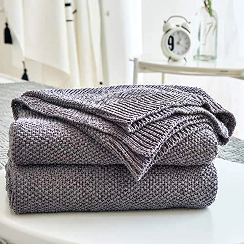 Lightweight knit blanket sales