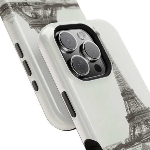 Parisian Eiffel Tower Vintage Photo - Tough Phone Case - Paris Mobile Cover - 第 9/151 張圖片