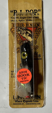 Vintage     Luhr-Jensen    "  P . J . Pop "   3/16oz      Silver Foil Black Back