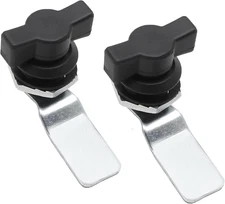 2Pcs Thumb Operated Offset Cam Locks, T Handle Turn Latch for Cabinet Drawer