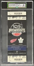 2017 NHL Centennial Classic Full Ticket iCert 8 NM-MT Hockey Exhibition Stadium