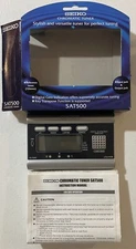 Seiko SAT500 SAT100 Guitar & Bass Tuner Handheld Open Box - Tested With Inserts