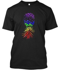 Swinger Rainbow Pineapple Upside Down T T-Shirt Made in the USA Size S to 5XL