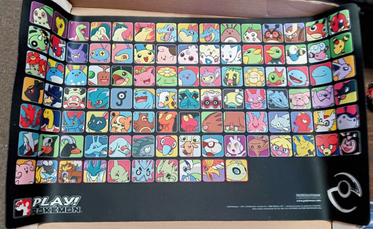 New Pokémon Professor Program Playmat Generation 2 Johto | eBay