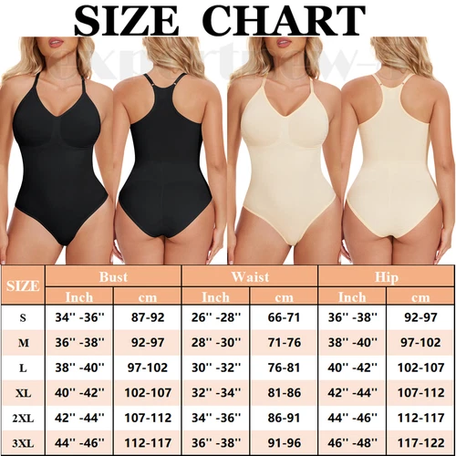 Women Seamless Racerback Body Shaper Tummy Control Slimming Shapewear Bodysuit - Picture 2 of 21
