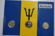 🧭 BARBADOS COIN SET B50 BX3/17