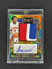 AUSAR THOMPSON 2023 Panini Select Prime Selections Tie Dye Rookie Patch Auto /25
