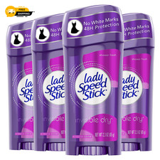 Lady Speed Stick Invisible Dry Antiperspirant Deodorant Shower Fresh 2.3oz 4Pack