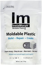 InstaMorph | Thermoplastic Beads, Meltable Polymorph Pellets | 6oz White 