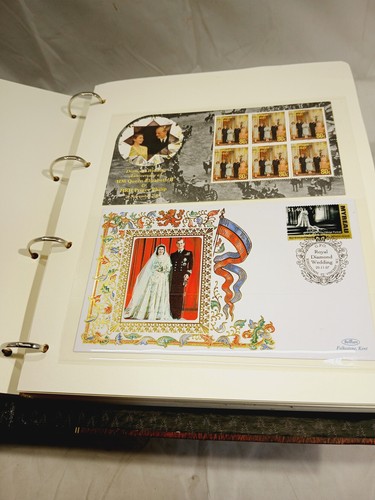 Benham Stamp Collection Diamond Wedding Queen Elizabeth II & Prince Philip - Picture 6 of 16