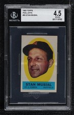 1963 Topps Peel-Offs Stan Musial (Peeling Directions) BGS 4.5 HOF 0q3