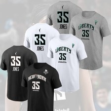 NEW - Jonquel Jones #35 New York Libe.rty 2026 Player Name & Number Fan Apparel