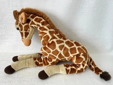 FAO Schwarz Geoffrey Giraffe Plush Stuffed Animal Realistic Calf Toy Large Brown