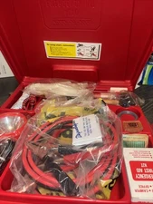 Vintage Roadside Emergency Car Kit, Vehicle Safety Road Side 1983 year