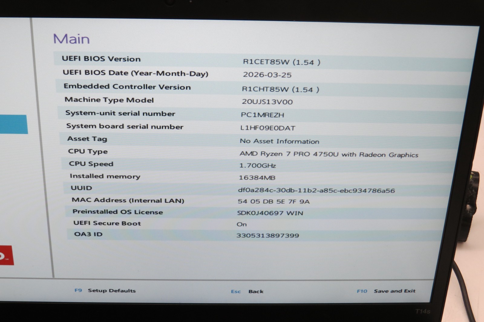 lenovo thinkpad t14s, 14-Inch Laptop, with AMD Ryzen 7 PRO 4000 Series, 256 GB NVMe (Non-Volatile Memory Express), Windows 11 Home