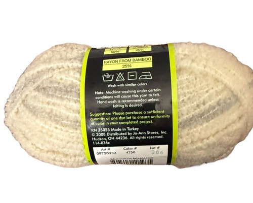 Nuevo Sensations Natural PacaBoo Lana Hilo Crema Carbón #4750 Lote Una Madeja #306 - Imagen 4 de 4