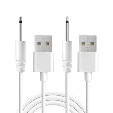 2 Pack Vibrator Charger USB to DC 2.5mm Fast Charging Cable Wand Adult Toys... 