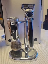 The Art Of Shaving Power Shave Collection Customizable Razor, Brush ,Stand(New)